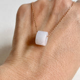 A-Grade Natural Lavender Jadeite Barrel Pendant No. 172489