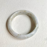 58.3mm A-Grade Natural White Modern Round Bangle No. 600162