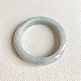 56.3mm A-Grade Natural Lavender Green Modern Round Bangle No. 151881