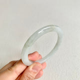 52.5mm A-Grade Natural Light Green Modern Round Bangle No. 600149