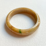 54.5mm A-Grade Natural Brown Jadeite Modern Round Bangle No. 600147