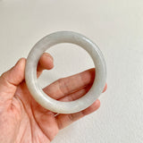 56.2mm A-Grade Natural White Traditional Round Bangle No. 330028