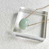 A-Grade Natural Light Green Jadeite Barrel Pendant No. 172495