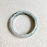 58.6mm A-Grade Natural Bluish Green Modern Round Bangle No. 600166