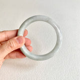 SOLD OUT: 60.2mm A-Grade Natural Light Green Modern Round Bangle No. 600167