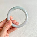 56.3mm A-Grade Natural Lavender Green Modern Round Bangle No. 151881