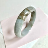 57.8mm A-Grade Natural Bluish Grey Modern Round Bangle No. 600157