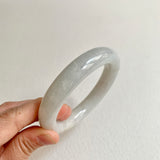 56.2mm A-Grade Natural White Traditional Round Bangle No. 330028