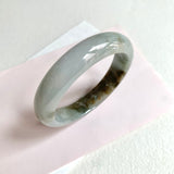 57.8mm A-Grade Natural Bluish Grey Modern Round Bangle No. 600157