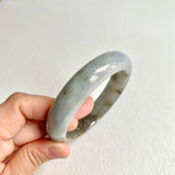 57.8mm A-Grade Natural Bluish Grey Modern Round Bangle No. 600157