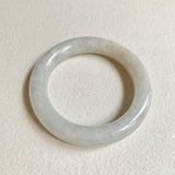 56.2mm A-Grade Natural White Traditional Round Bangle No. 330028