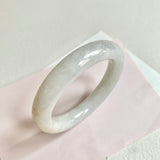 56.2mm A-Grade Natural White Traditional Round Bangle No. 330028