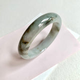 57.8mm A-Grade Natural Bluish Grey Modern Round Bangle No. 600157