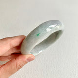 SOLD OUT: 60.2mm A-Grade Natural Light Green Modern Round Bangle No. 600167