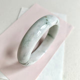 58.2mm A-Grade Natural White Modern Round Bangle No. 600164