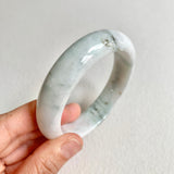 58.2mm A-Grade Natural White Modern Round Bangle No. 600164