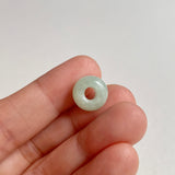 A-Grade Natural Light Green Jadeite Barrel Pendant No. 172497