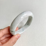 58.2mm A-Grade Natural White Modern Round Bangle No. 600164