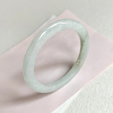 52.5mm A-Grade Natural Light Green Modern Round Bangle No. 600149