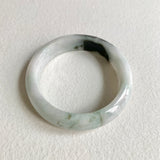 58.2mm A-Grade Natural Light Green Modern Round Bangle No. 600168