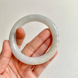 56.2mm A-Grade Natural White Traditional Round Bangle No. 330028