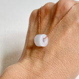 A-Grade Natural Lavender Jadeite Barrel Pendant No. 172489