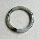 52.6mm A-Grade Natural Bluish Green Modern Round Bangle No. 152030