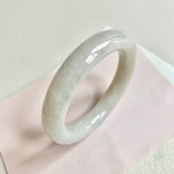 56.2mm A-Grade Natural White Traditional Round Bangle No. 330028