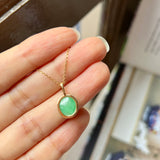 A-Grade MINI.malist Apple Green “ANOTCH” Jadeite Pendant No. 172519