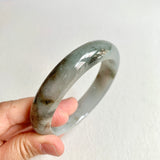 57.8mm A-Grade Natural Bluish Grey Modern Round Bangle No. 600157