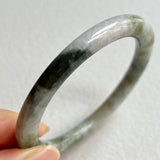 52.6mm A-Grade Natural Bluish Green Modern Round Bangle No. 152030