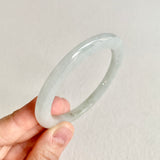 52.5mm A-Grade Natural Light Green Modern Round Bangle No. 600149