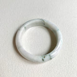 58.2mm A-Grade Natural White Modern Round Bangle No. 600164