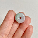 A-Grade Natural Lavender Green Jadeite Bagel Piece No. 172481