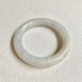 56.2mm A-Grade Natural White Traditional Round Bangle No. 330028