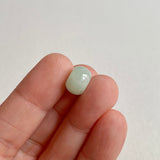 A-Grade Natural Light Green Jadeite Barrel Pendant No. 172496