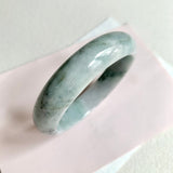 58.6mm A-Grade Natural Bluish Green Modern Round Bangle No. 600166