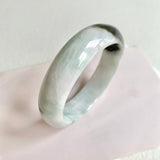 58.2mm A-Grade Natural Light Green Modern Round Bangle No. 600168