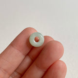 A-Grade Natural Light Green Jadeite Barrel Pendant No. 172496