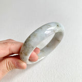 58.3mm A-Grade Natural White Modern Round Bangle No. 600162