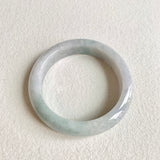 56.3mm A-Grade Natural Lavender Green Modern Round Bangle No. 151881