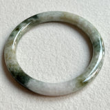 52.6mm A-Grade Natural Bluish Green Modern Round Bangle No. 152030