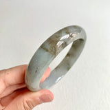 57.8mm A-Grade Natural Bluish Grey Modern Round Bangle No. 600157