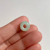 A-Grade Natural Light Green Jadeite Barrel Pendant No. 172497