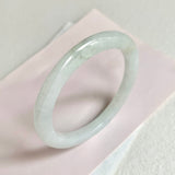 52.5mm A-Grade Natural Light Green Modern Round Bangle No. 600149