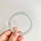 52.5mm A-Grade Natural Light Green Modern Round Bangle No. 600149