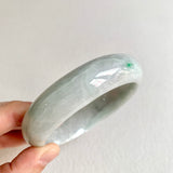 SOLD OUT: 60.2mm A-Grade Natural Light Green Modern Round Bangle No. 600167