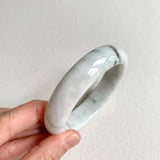 58.2mm A-Grade Natural White Modern Round Bangle No. 600164