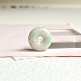 A-Grade Natural Lilac Green Jadeite Bagel Piece No. 172480