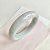 56.3mm A-Grade Natural Lavender Green Modern Round Bangle No. 151881